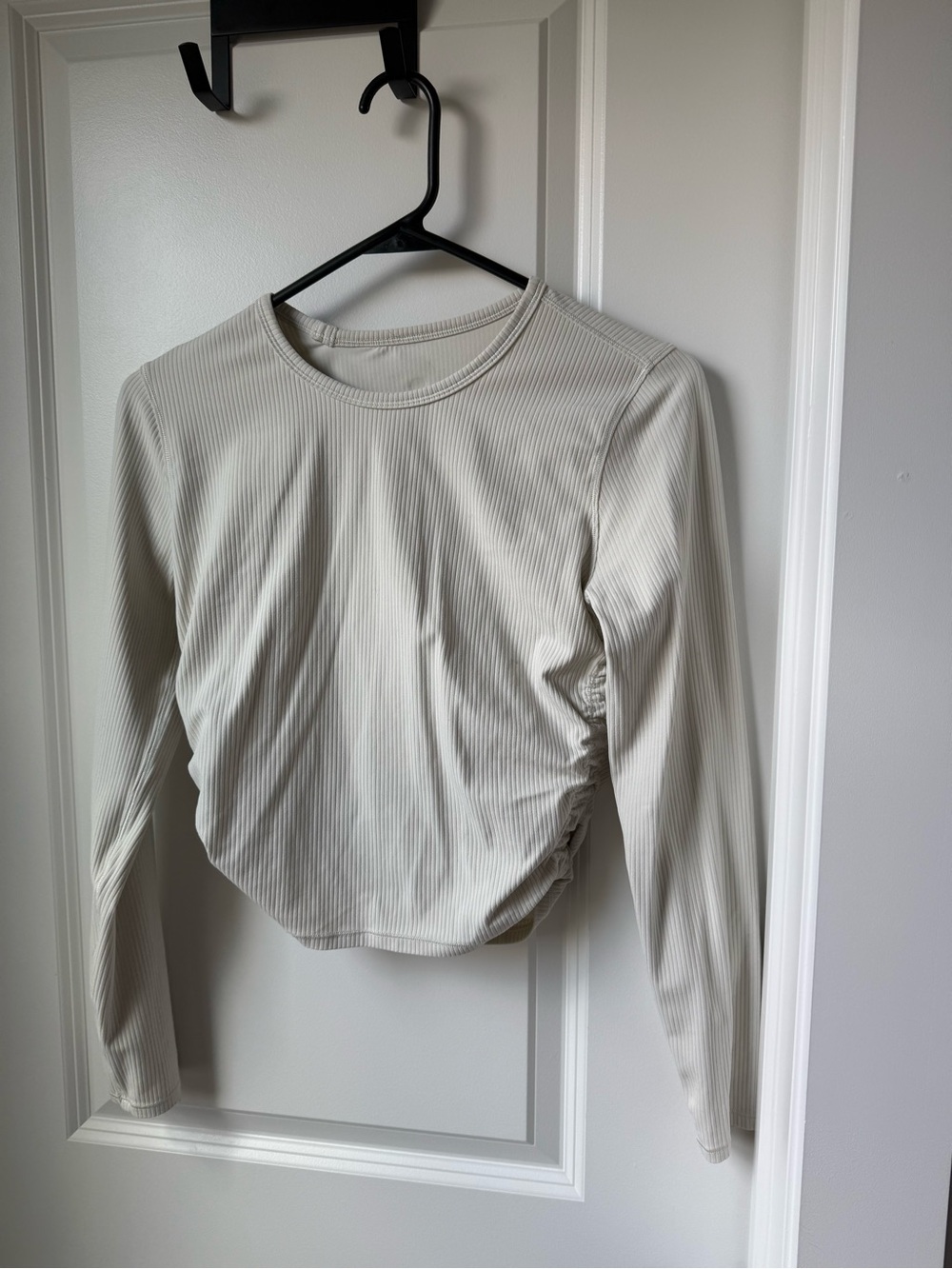 Lululemon Long-Sleeve Crewneck Top in Cream